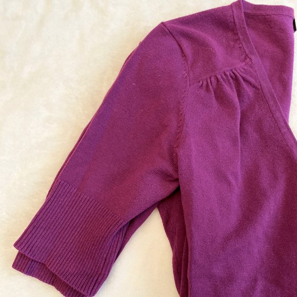 le chateau Faux Wrap Sweater Purple - Picture 5 of 7